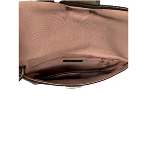 Vintage The Limited Brown Wristlet Clutch Gold Lock Minimal Y2K‎ Bag thumbnail 5