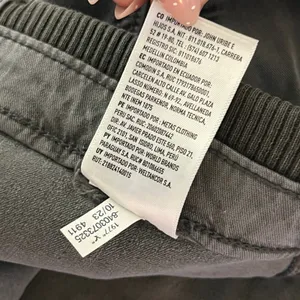 American Eagle Super High Rise Baggy Wide Leg Cargo Pants Gray 16 Short thumbnail 6