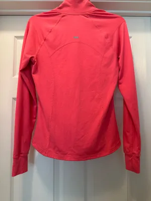 Old Navy Active Women's Long-Sleeve Quarter-Zip Performance Top - Coral Pink thumbnail 2