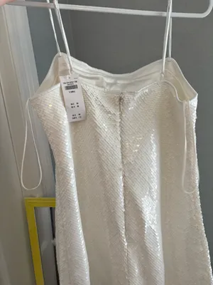 Abercrombie sequin dress white thumbnail 2