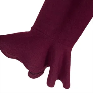 Lulus Favorite Tune Faux Wrap Sweater Dress in Burgundy Size Medium thumbnail 5