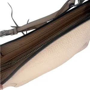 Rebecca Minkoff Regan Crossbody Bag Taupe Leather Zip Front‎ thumbnail 6