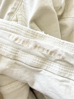 American Eagle AE Stretch Classic Bootcut Cargo Pants Cream Ivory Utility Gorp thumbnail 13