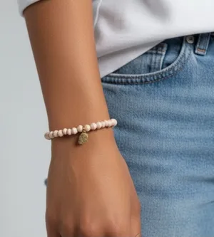 SSEKO Chic Cream Beaded Bracelet‎ with Charm thumbnail 1