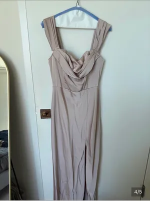 Birdy Grey Mia Off-Shoulder Champagne Dress thumbnail 3