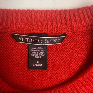 Victoria's secret womens medium red angel sweater cashmere blend knit thumbnail 3