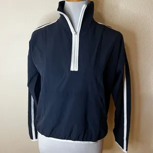 Beyond Yoga Stretch Woven Course Contrast Half Zip Pullover Jacket WOMENS XS thumbnail 2