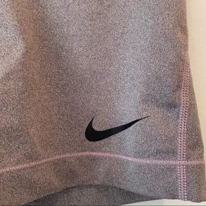 Nike Pro Gray Grey Spandex Shorts Medium M 3” thumbnail 3
