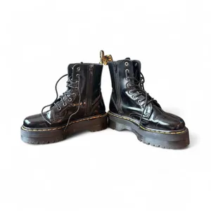 Dr. Martens Jadon Patent Leather Platform Combat Boots Black W7/M6 y2k punk thumbnail 7