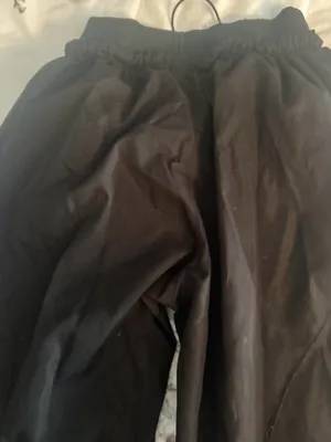Source Unknown Black Wide Leg Seam-Detail Pants thumbnail 6