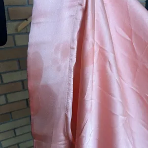 NWT LA FEMME Strapless Slit Satin Ballgown Prom Dress in Peach Size US 4 thumbnail 9