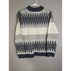 Eddie Bauer Wool Blend Fair Isle Pattern Sweater Women's Medium Vintage thumbnail 5
