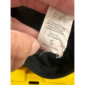 Fabletics Black Laser Cut‎ Perforated Crop Leggings Capri CS1616031 Small thumbnail 7