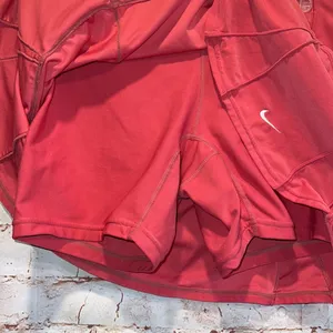 Nike women’s pink tennis skirt skirt pleated medium built in shorts stretch thumbnail 4