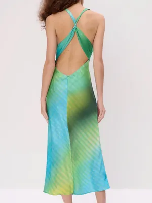 Urban outfitters another girl space blur print boho midi slip dress size 6 NWT thumbnail 2