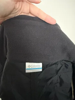 Columbia Vest Full Zip Quilted Lightweight Fleece Panels Mock Neck Layer Black thumbnail 11