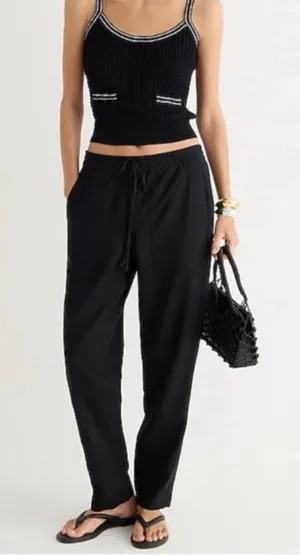 J.Crew Seaside Linen Blend Pant- Size Medium Tall thumbnail 1