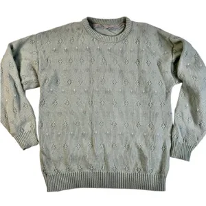 Vintage Mint Green Floral SweaterSweater thumbnail 1