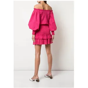 Alexis Marilena Smocked Off-shoulder Blouson-sleeve Dress Size‎ XS thumbnail 8
