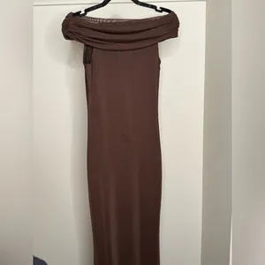 Peppermayo Chocolate One Shoulder Dress thumbnail 3