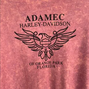 Harley-Davidson Pink Black Graphic Short Sleeve Tee thumbnail 4