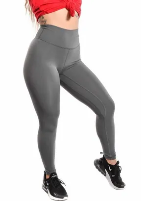 Til You Collapse Gray High Waist Leggings small thumbnail 1