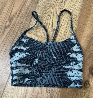 Lululemon Flow Y Bra Long Line Nulu Indigo Lace Starlight Multi thumbnail 1