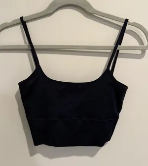Garage Open Back Cropped Navy Tank Top XS thumbnail 1