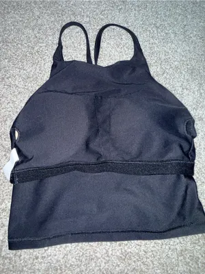 Old Navy Black Cropped Tank Top thumbnail 3