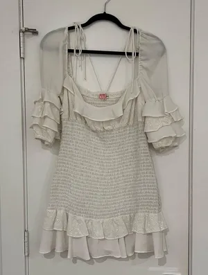 For Love & Lemons Bora Bora Ruffle Dress thumbnail 4
