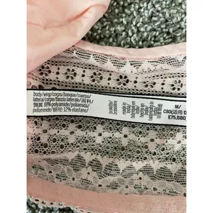 Victoria’s Secret Lace Racerback Bralette Blush Pink Wireless Bra M thumbnail 4