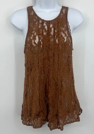 American Eagle Outfitters Boho Lace Tank Top Size XS Fairy Festival Sheer thumbnail 1