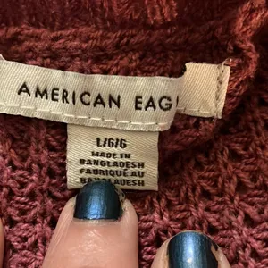 American Eagle Oversized Waffle Knit Sweater, Large thumbnail 6