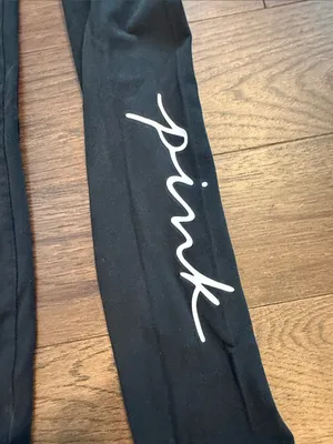 PINK Victoria's Secret Black High-Waist Leggings Size Medium - C28-023 thumbnail 2