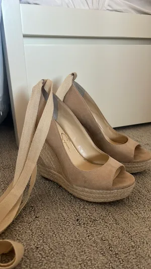 Spring Jessica Simpson tweed wedge heels thumbnail 4