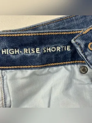 American Eagle Outfitters Dark Blue Denim Jean Shorts thumbnail 5
