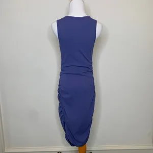 Isabel Maternity Tank Dress Stretch Ruched Midi Sz Small thumbnail 2