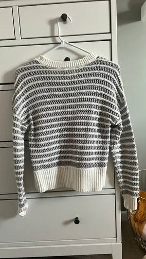 Aeropostale Sweater Knit Grey XS Long Sleeve thumbnail 3