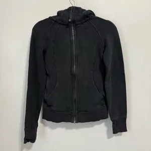 Lululemon Black Zip Up Scuba Jacket Size Small thumbnail 1