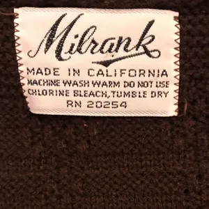 Vintage Milrank Knit Sweater Vest Open Front Pocket Cardigan Brown Size‎ Medium thumbnail 4