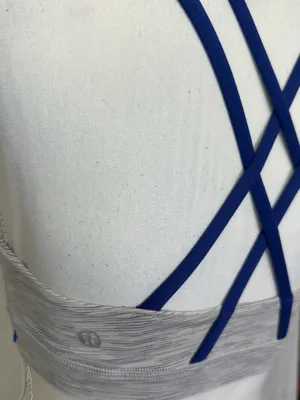 lululemon athletica Blue Crisscross Strappy Sports Bra thumbnail 4
