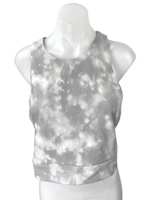 Banana Republic Gray Tie Dye Sleeveless Racerback Activewear Training Tank Top L thumbnail 1