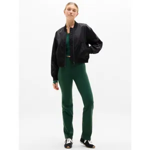 New Athleta S Elation Ultra High Rise Straight Leg Pant Elm Green Small Regular thumbnail 2