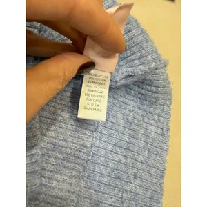 Central Park West Millie Oversized blue Polo Sweater Medium thumbnail 5
