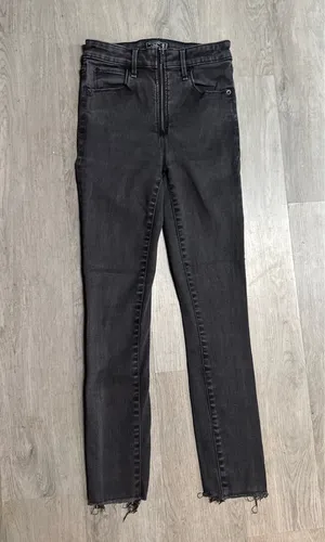 Abercrombie & fitch high rise super skinny ankle jeans thumbnail 2