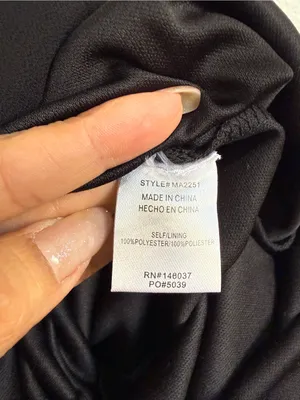 Black Chiffon Wide Leg Palazzo Pants High-Rise Tie Waist Elegant Minimalist NWT thumbnail 5