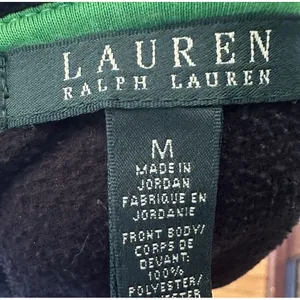 LAUREN RALPH LAUREN USED WOMEN MedGREEN/BLACK YELLOW NYLON/FLEECE JACKET JAMAICA thumbnail 5