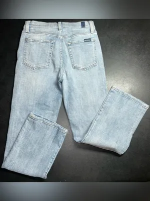 7 For All Mankind Light Blue Denim Jeans thumbnail 6