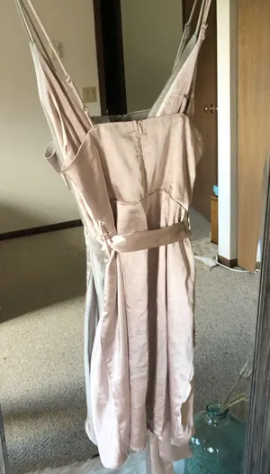 Selfie Leslie Bebe Satin Cowl Neck Dress thumbnail 6