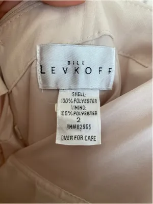 Bill Levkoff One Shoulder Maxi Gown Formal Bridesmaid Gala Event Grecian Romanti thumbnail 5